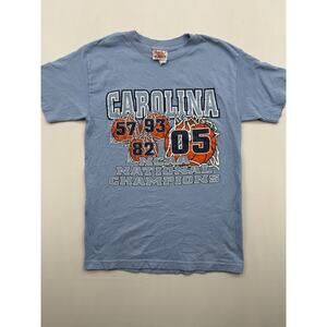 Vintage 2005 NCAA National Champions Youth Sz Small North Carolina Light Blue